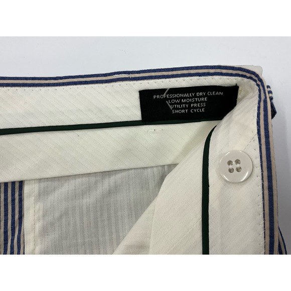 NWT Mens Jose A Bank Winsor Size 38 Length not Hemmed Seersuckers Pants Slacks - Picture 7 of 11
